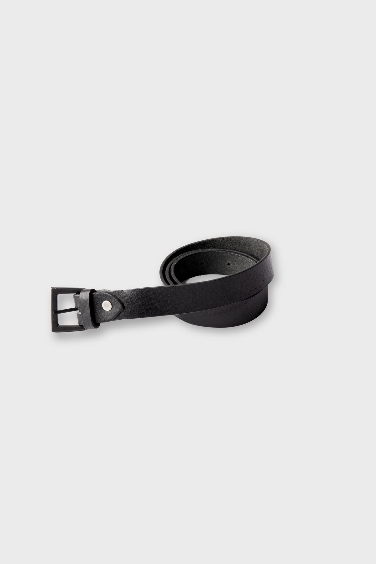 Boys Classic Black Leather Belt