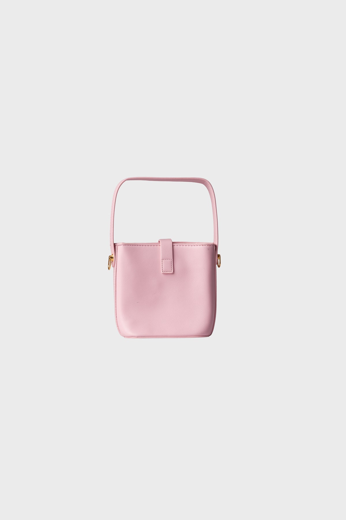 Blush Luxe Gold-Clasp Handbag