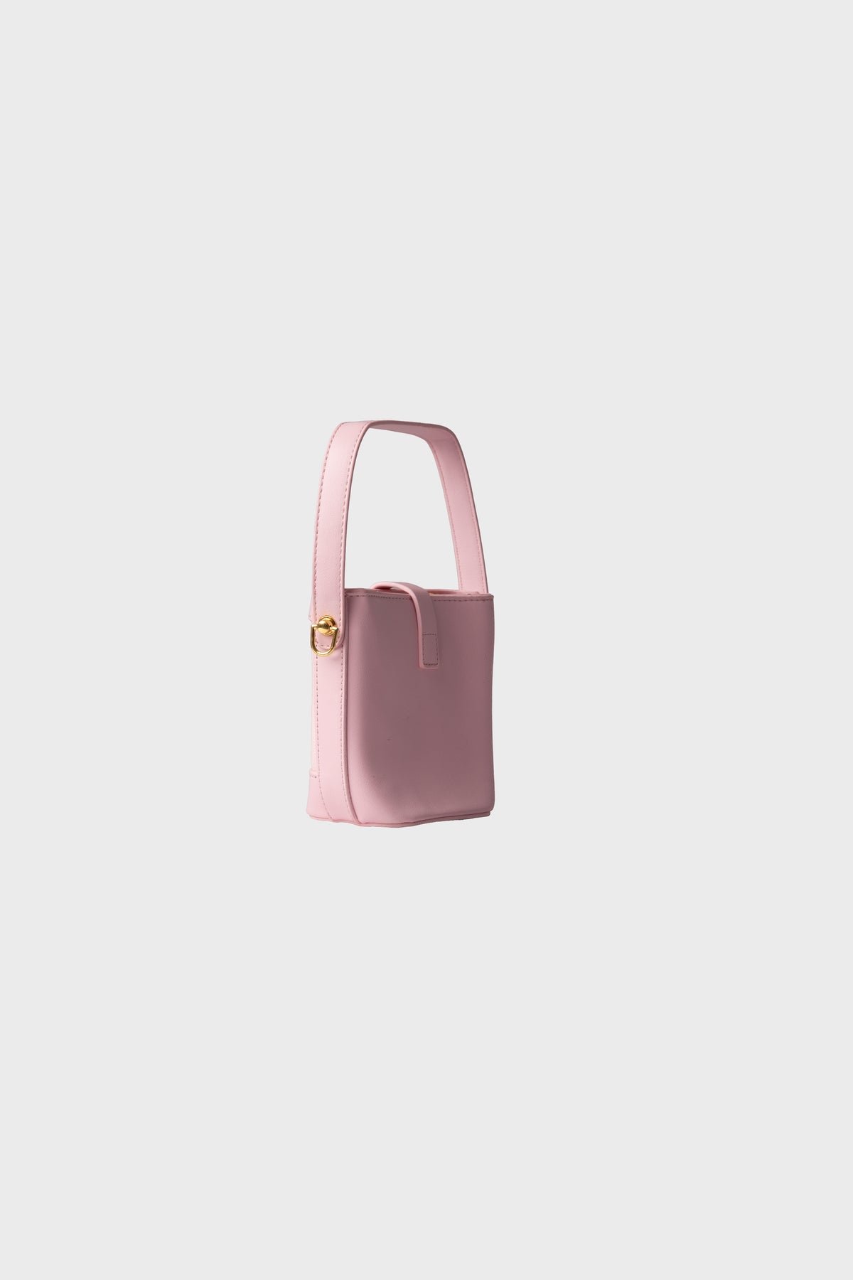 Blush Luxe Gold-Clasp Handbag