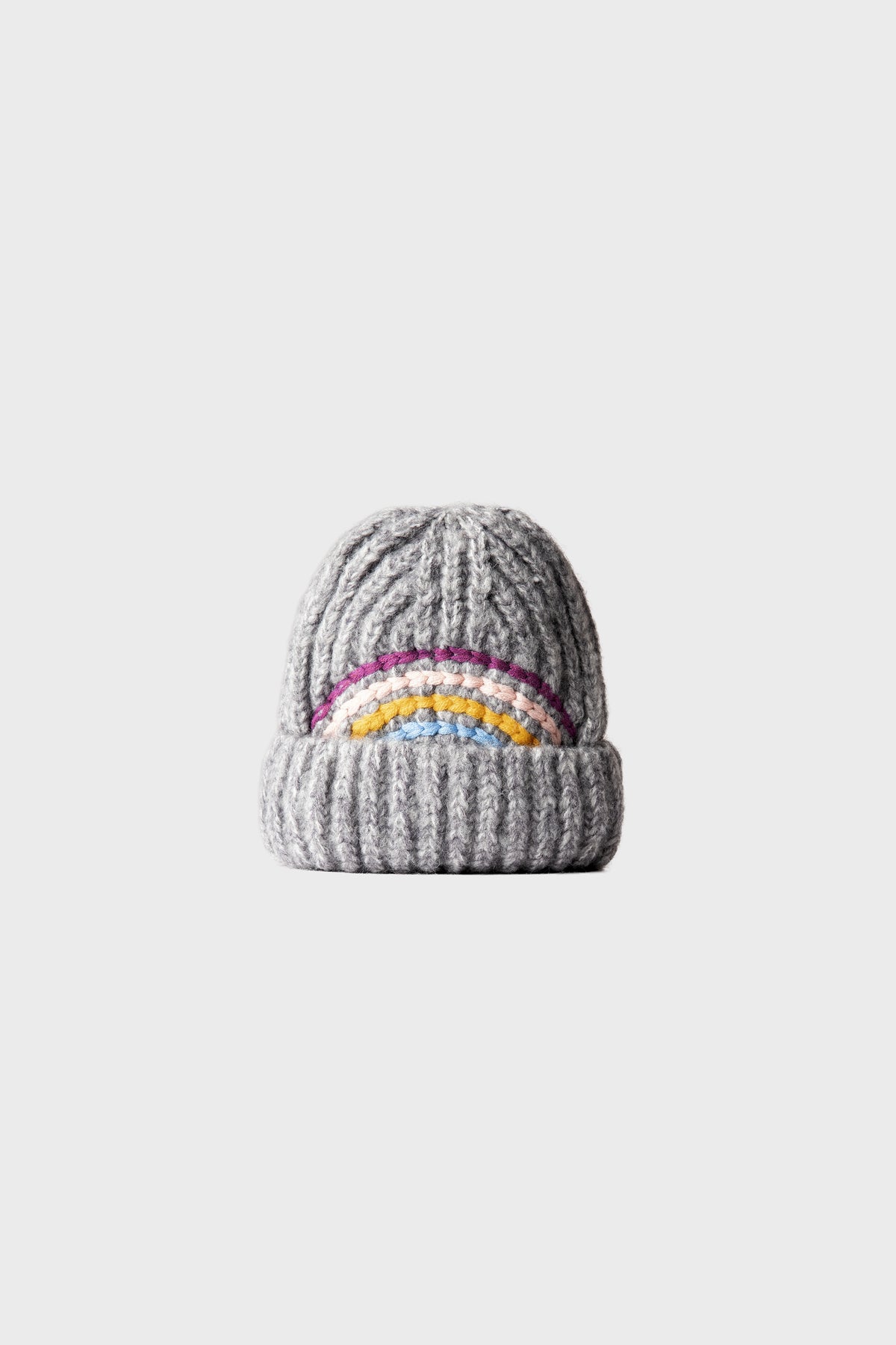 Rainbow Arc Grey Girls Cap