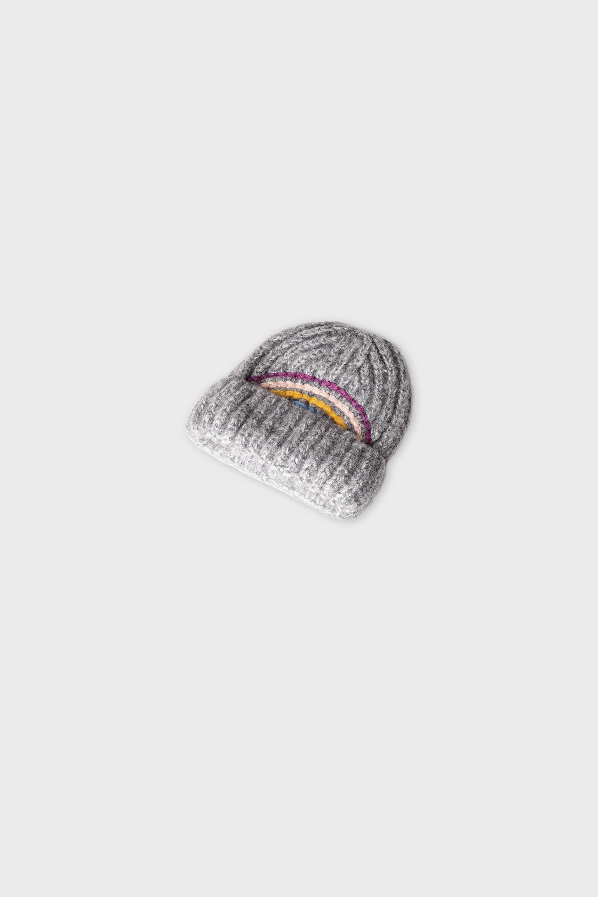 Rainbow Arc Grey Girls Cap