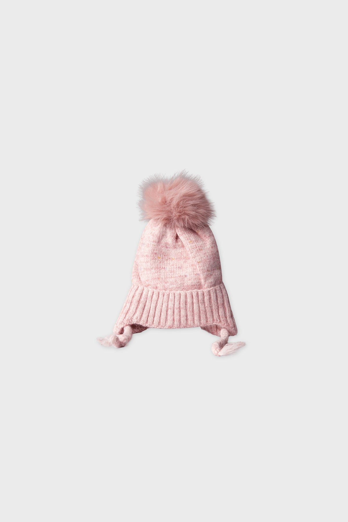 Frosty Blush Pom-Pom Girls Cap