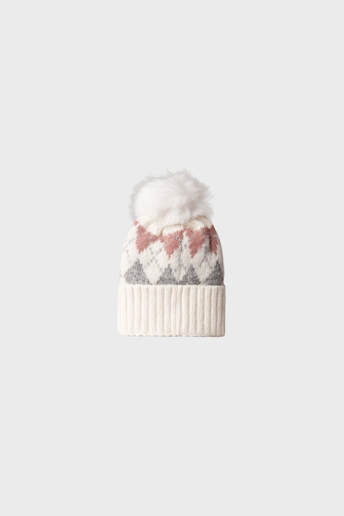 White Frosted Knit Girls Cap