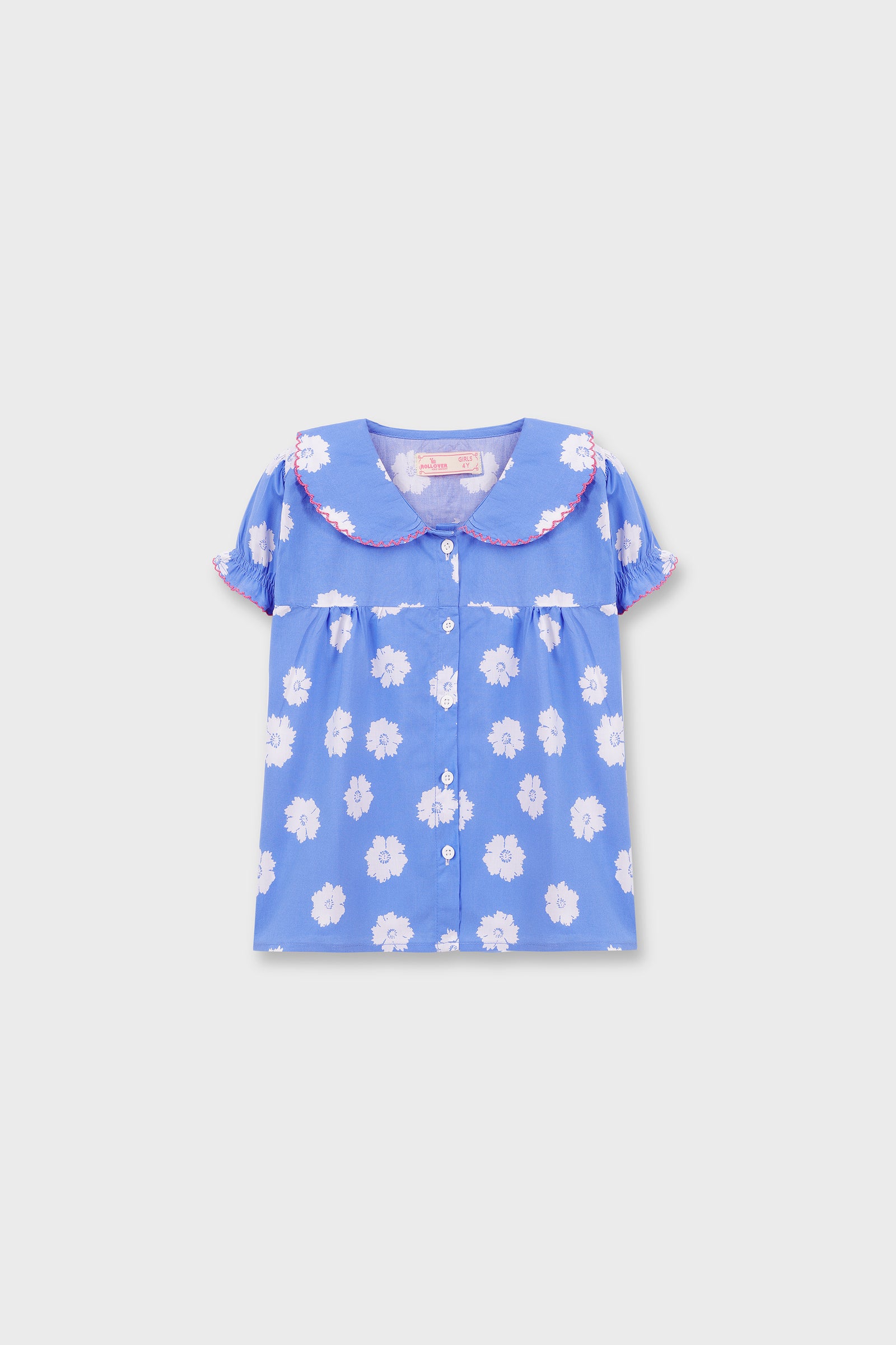 Daisy Collared Cotton Top