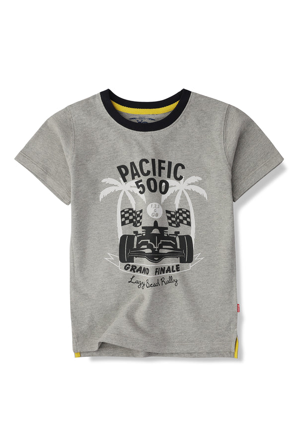 Boys Grey Pacific Racing Tee