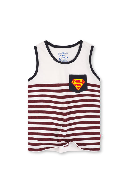 Boys Maroon Tank Top