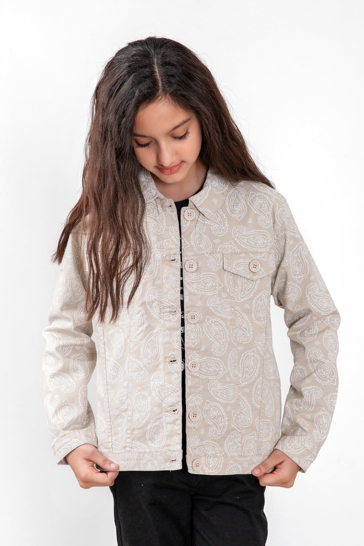 Girls Stone Twill Jacket