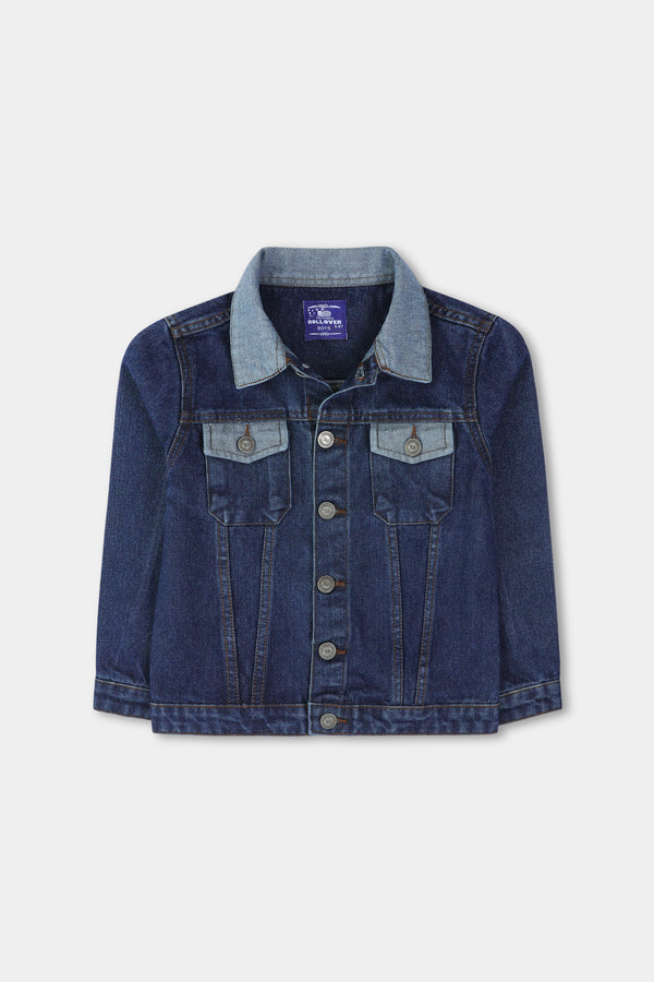 Boys Contrast Denim Jacket