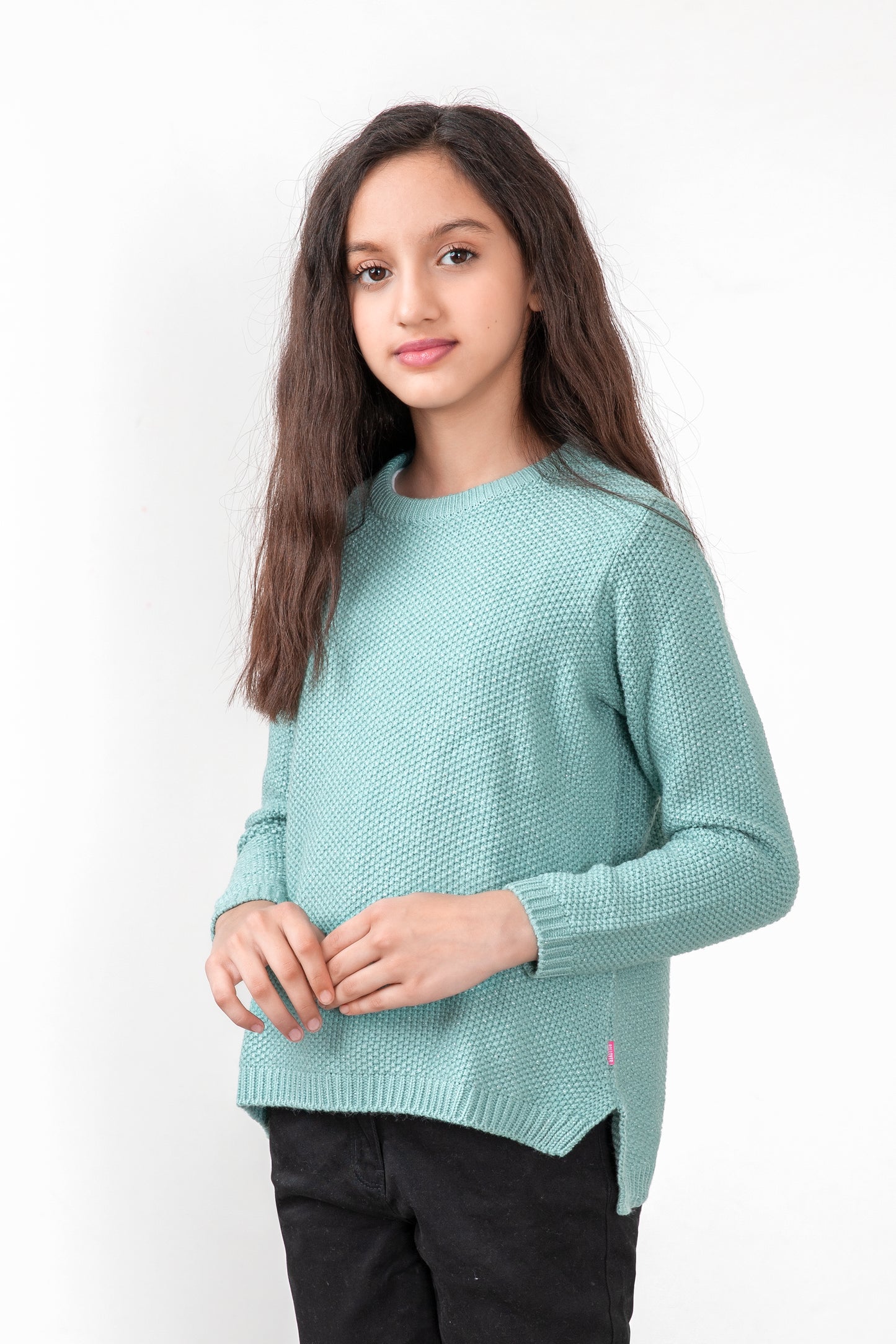 Girls Teal Sweater