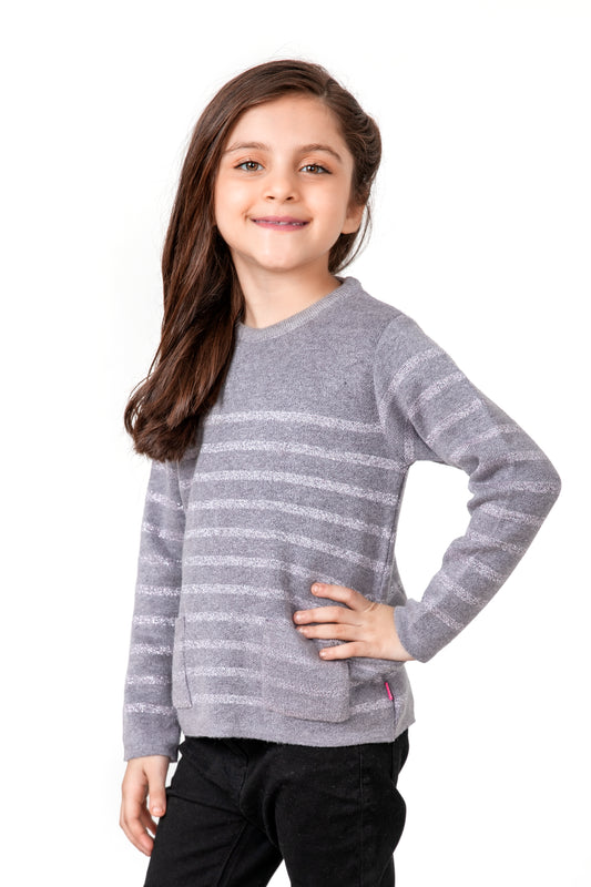 Girls Grey Sweater