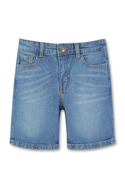 Mid-Blue Boys Bermuda Denim Shorts