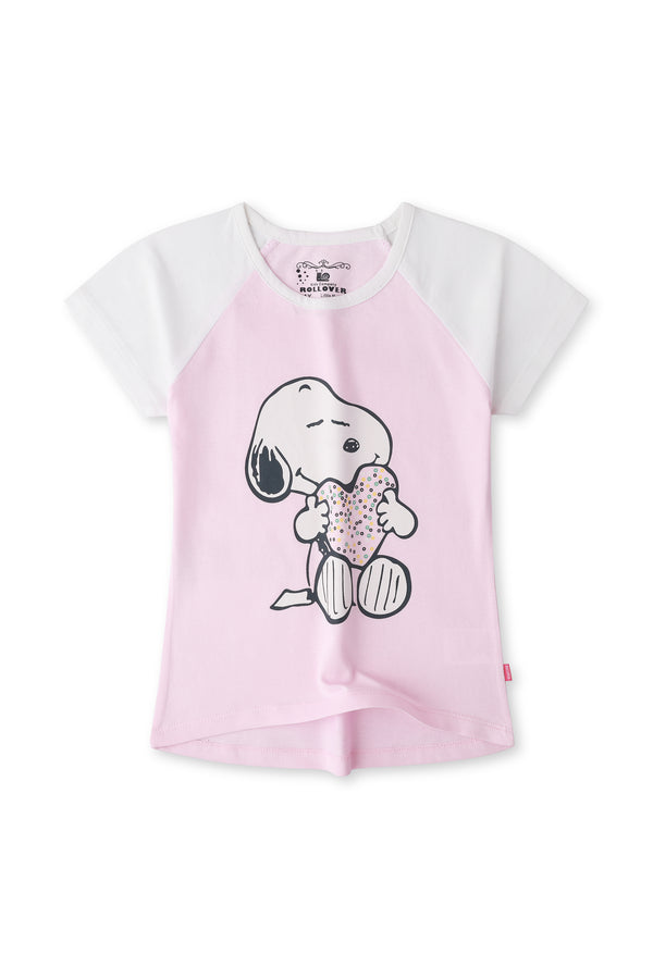 Girls Puppy With Heart Tshirt