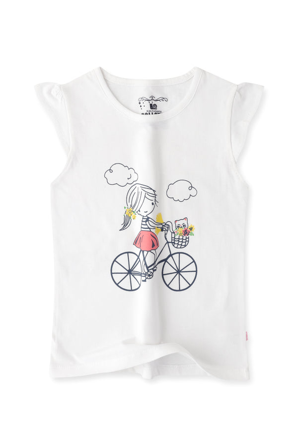 Young Girls Cyclist Tshirt