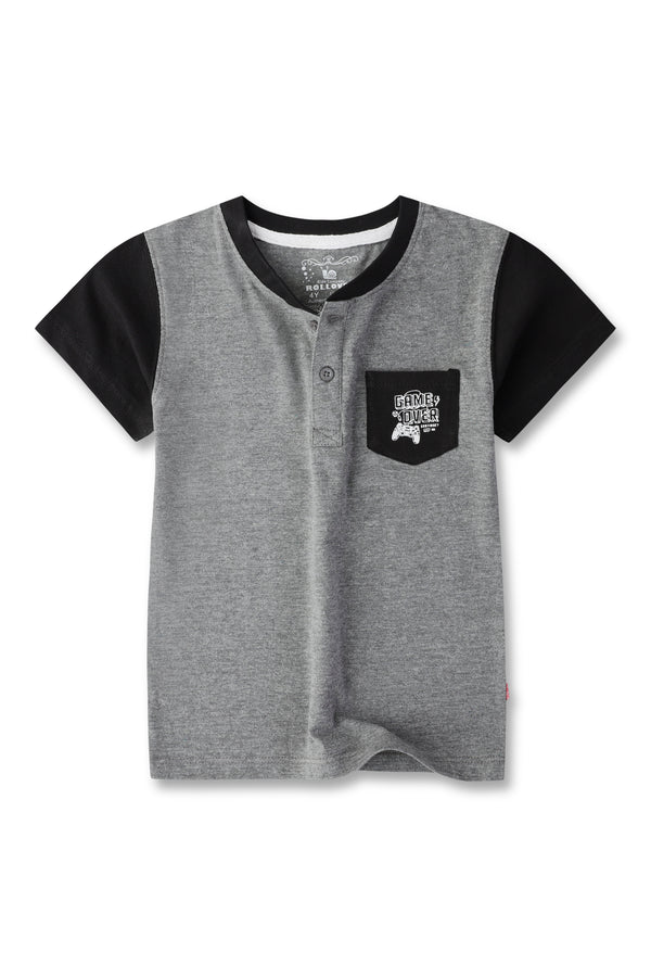 Boys Grey Gaming Hanley T-Shirt