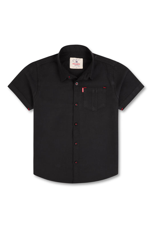 Boys Black Casual Shirt