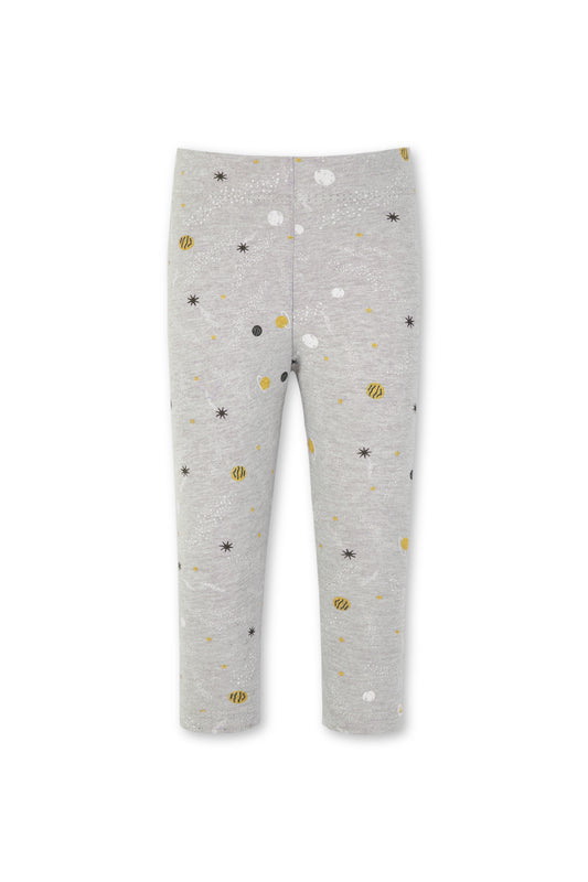 Girls Grey Space Pattern Tights