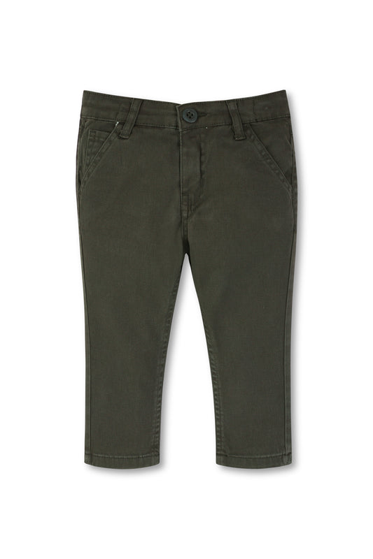 Boys Dark Grey Chino Pants