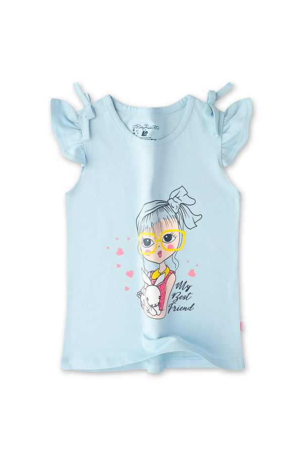 Girls Sky Blue T-shirt