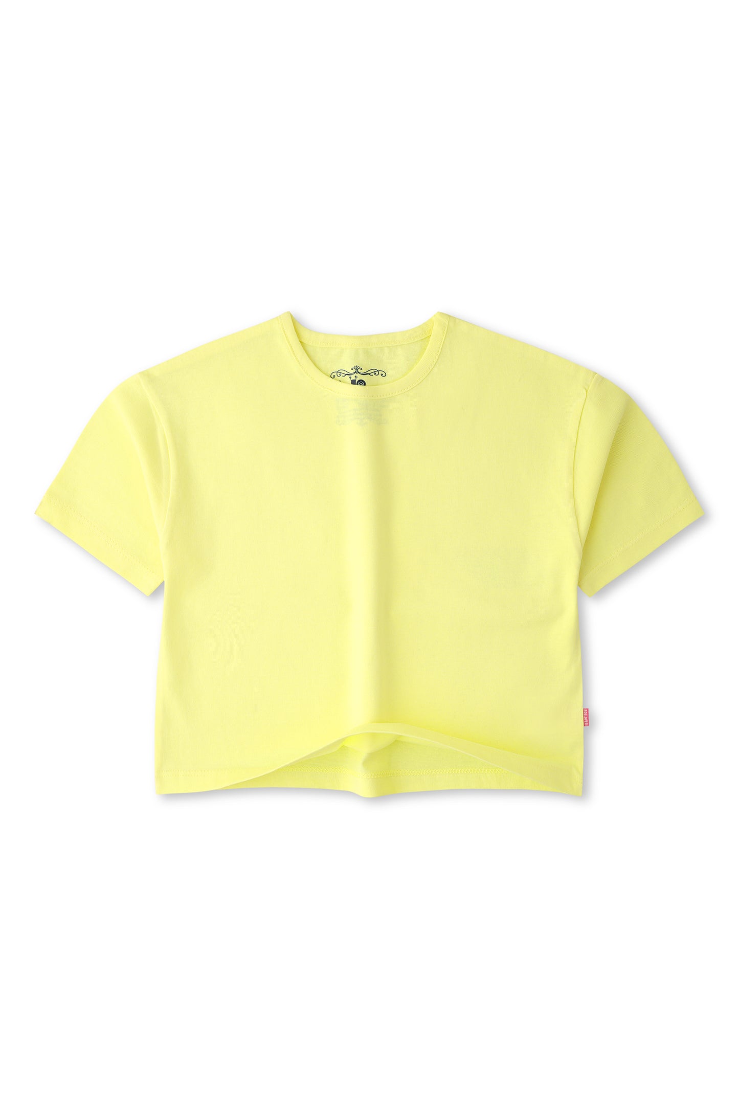 Girls Yellow Boxy T-shirt