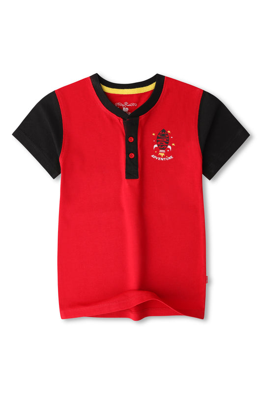 Boys Red Adventure T-shirt