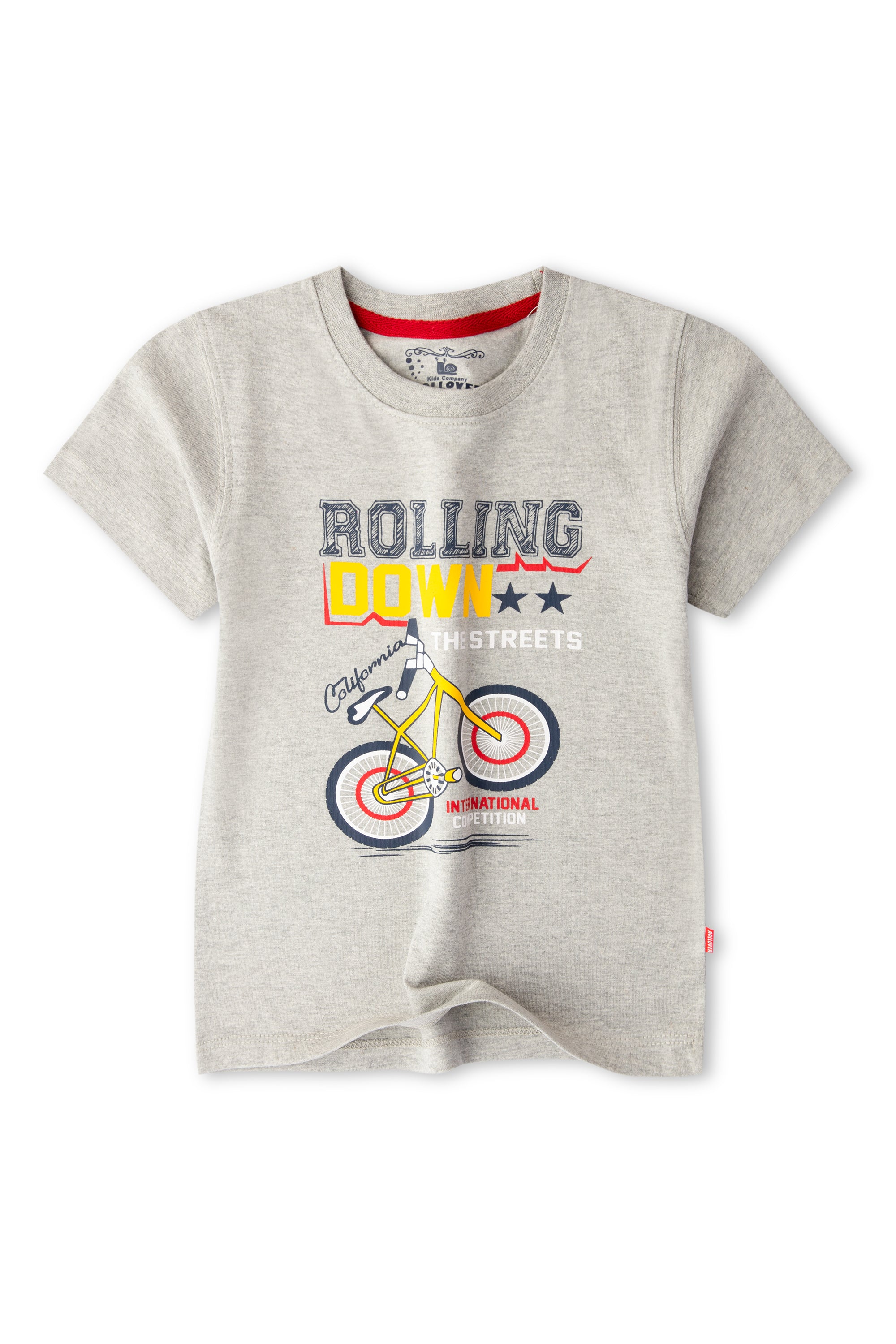 Boys Grey Cycling T-shirt