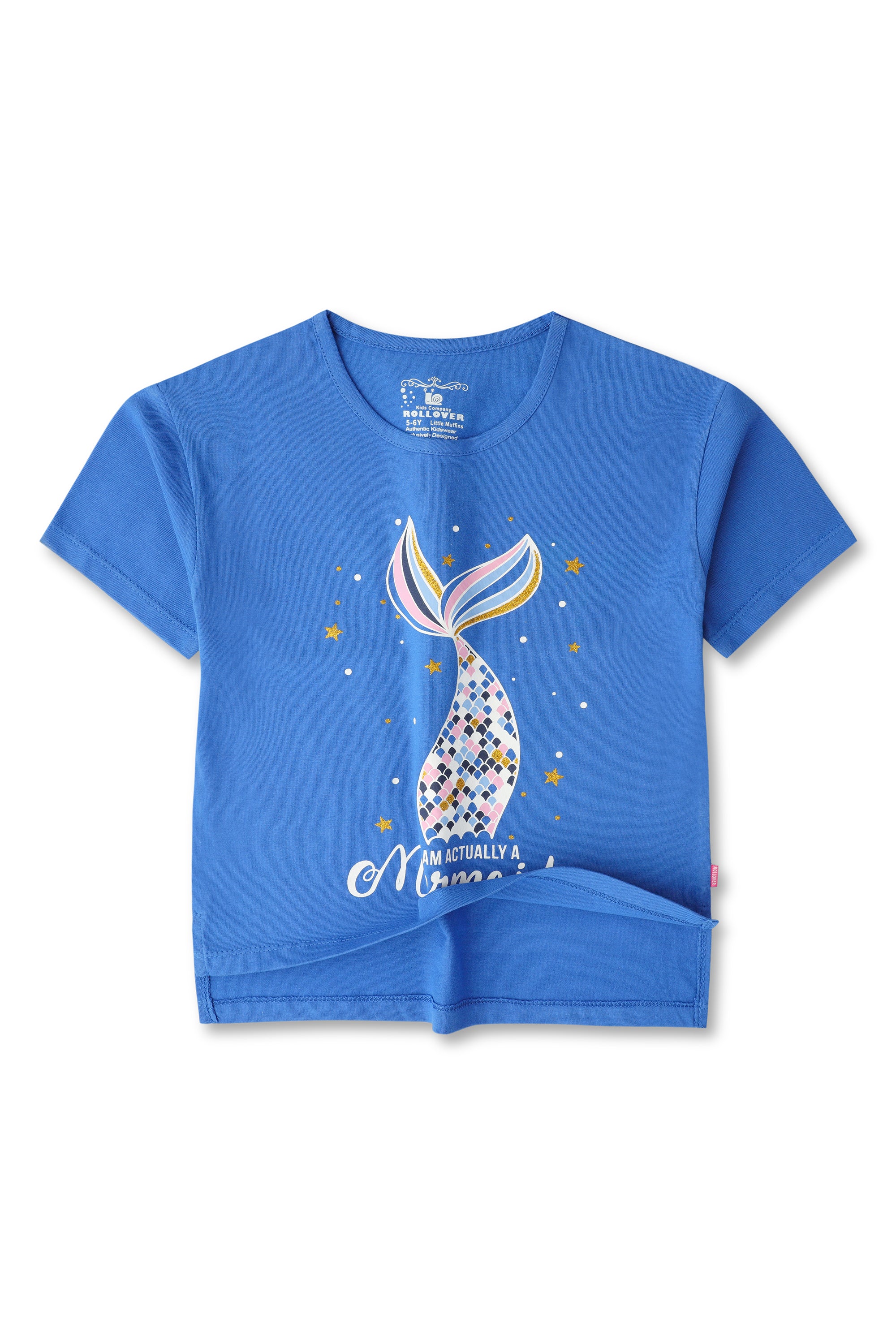 Girls Blue Mermaid T-shirt