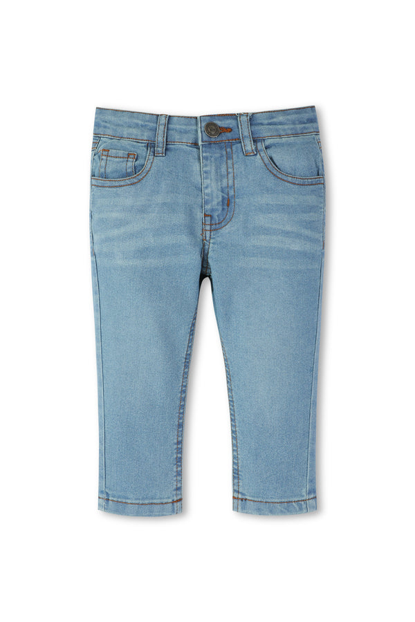 Boys Faded Blue Denim Jeans