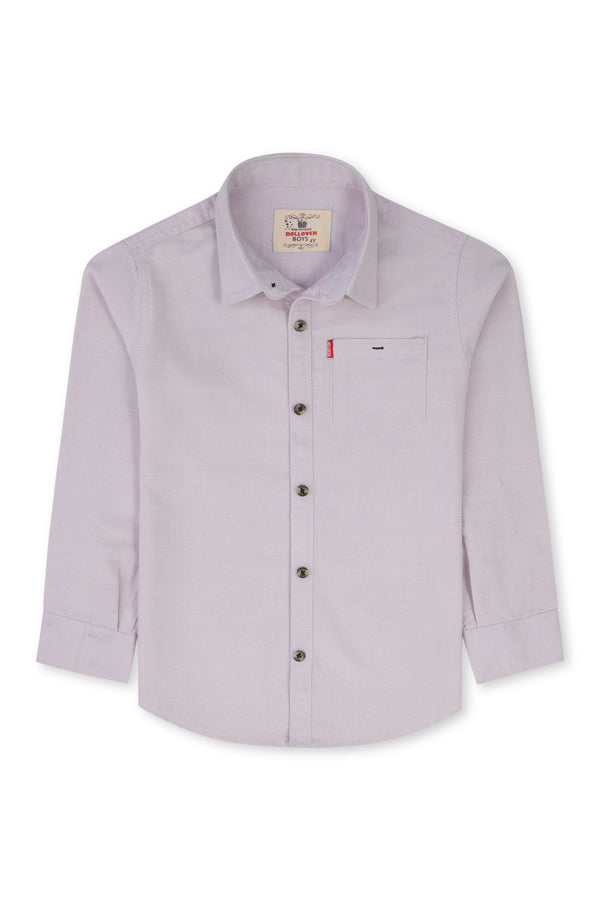 Boys Light Purple Casual Shirt