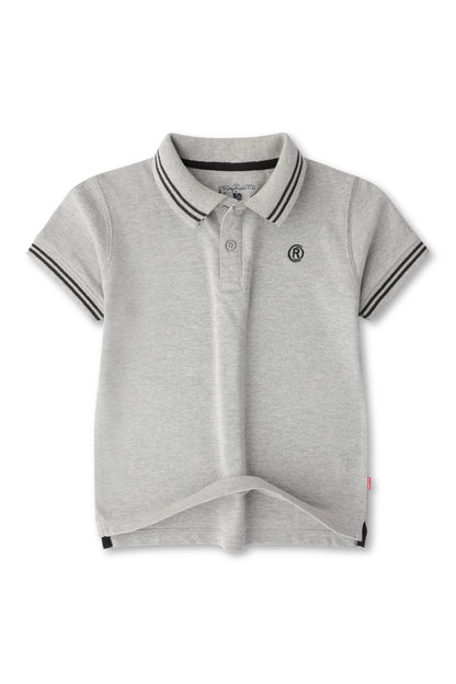 Boys Grey Signature Polo Shirt