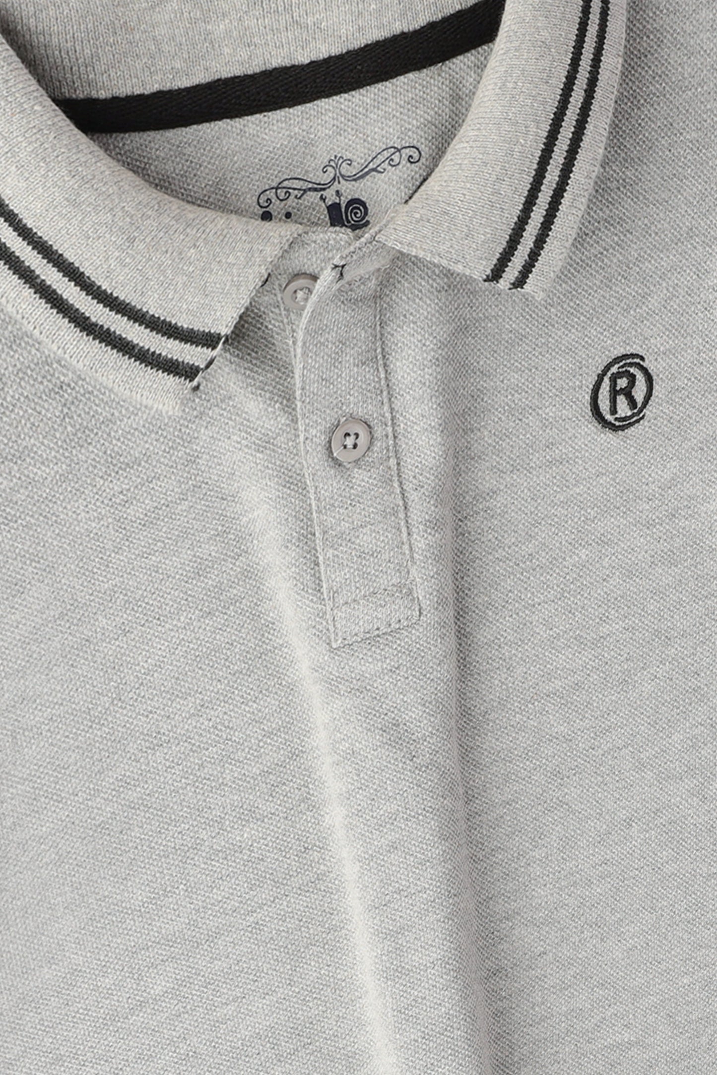 Boys Grey Signature Polo Shirt