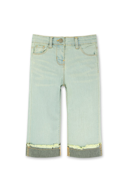 Girls Faded Bootcut Jeans