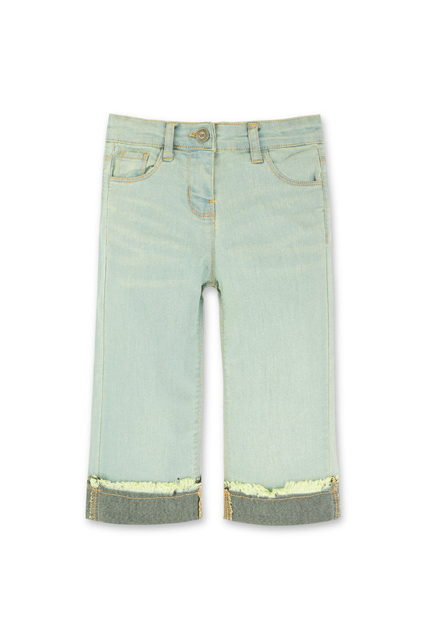 Girls Faded Bootcut Jeans