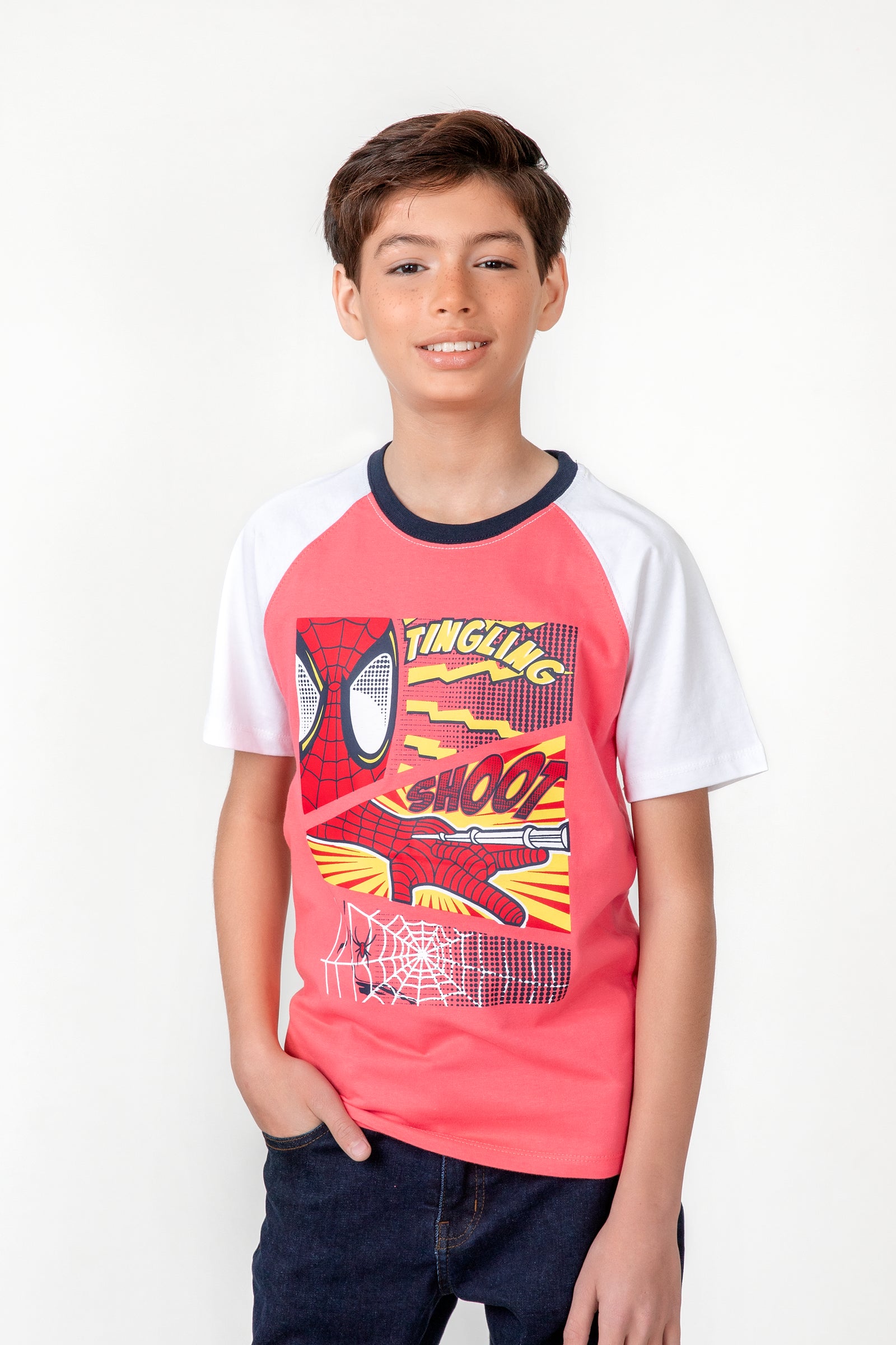 Coral Graphic Reglan T-shirt