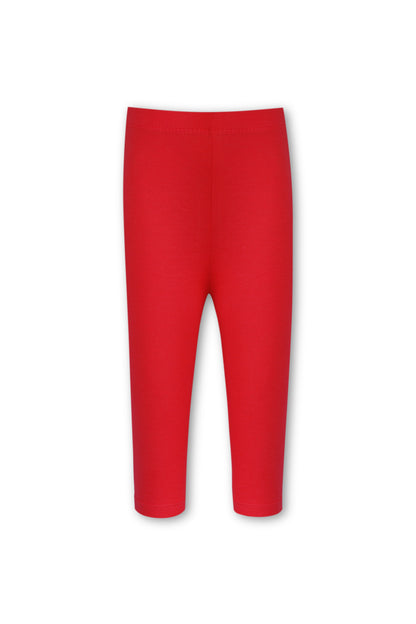 Girls Red Basic Tights