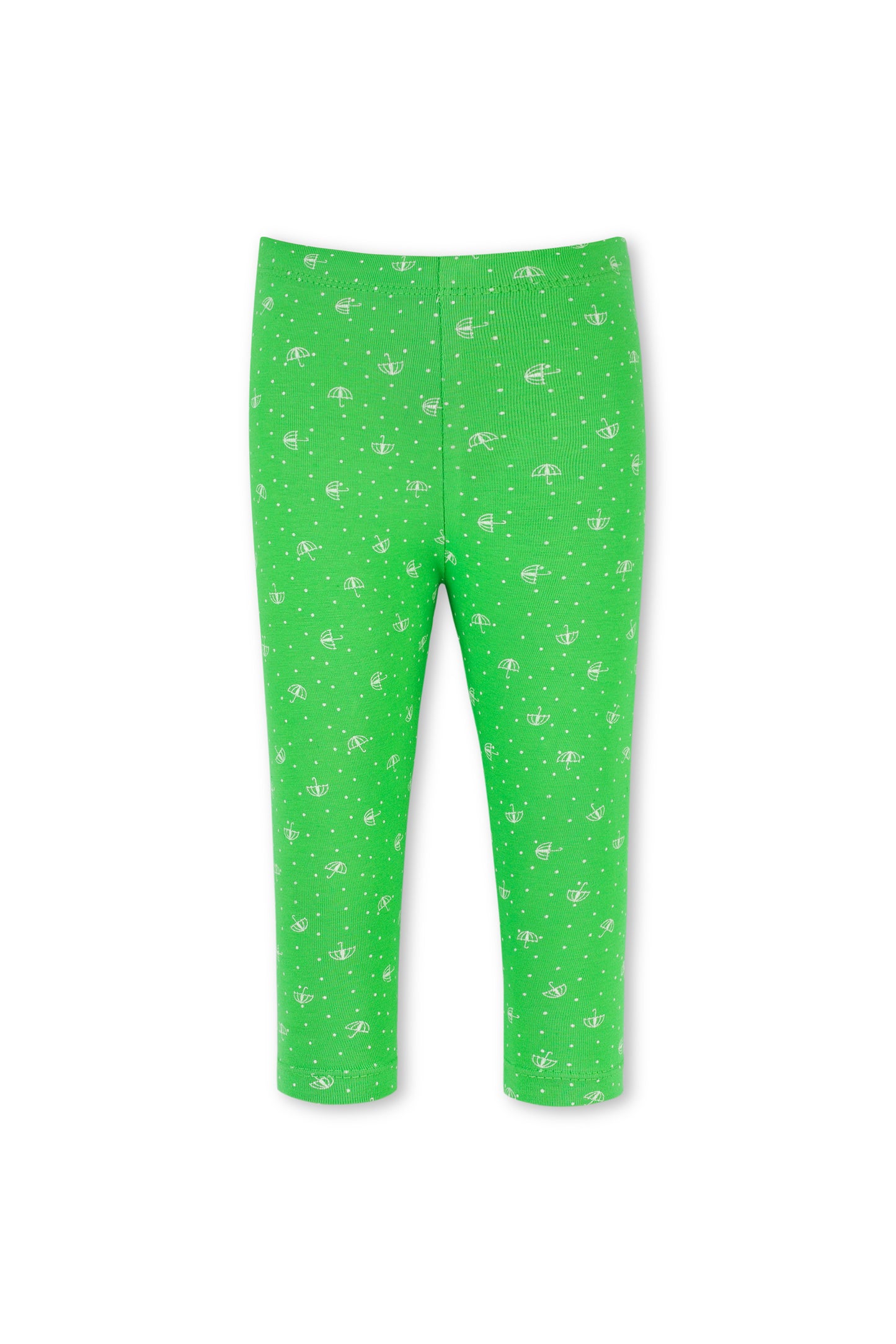 Girls Green Graphic Tights