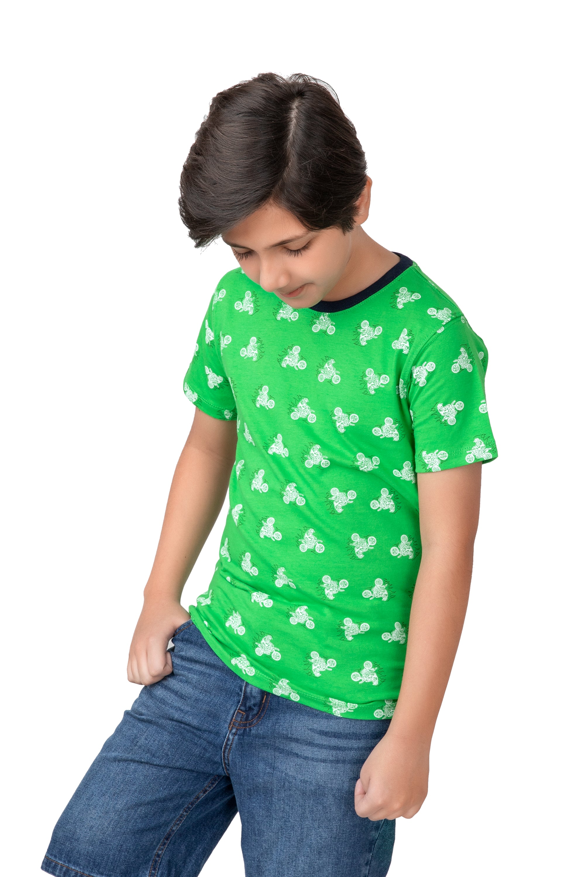 Boys Green Knit T-shirt