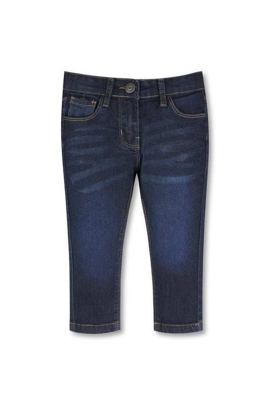 Girls Dark Blue Denim Jeans