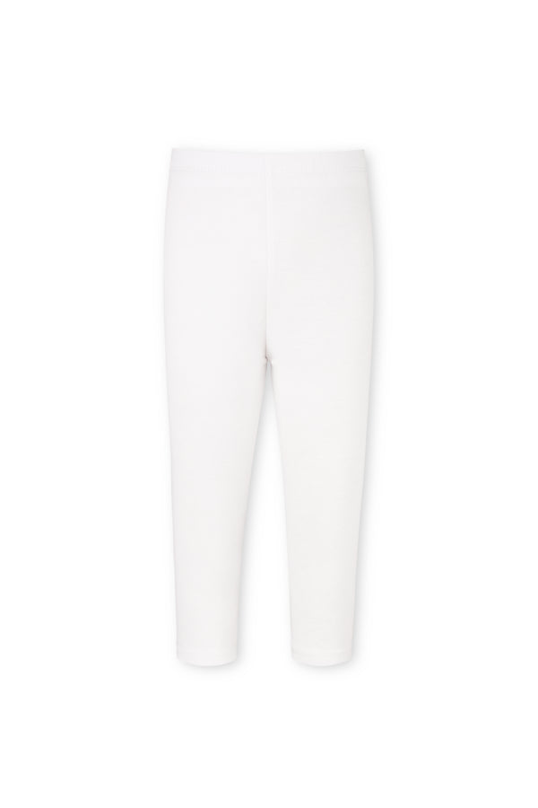 Girls White Basic Tights