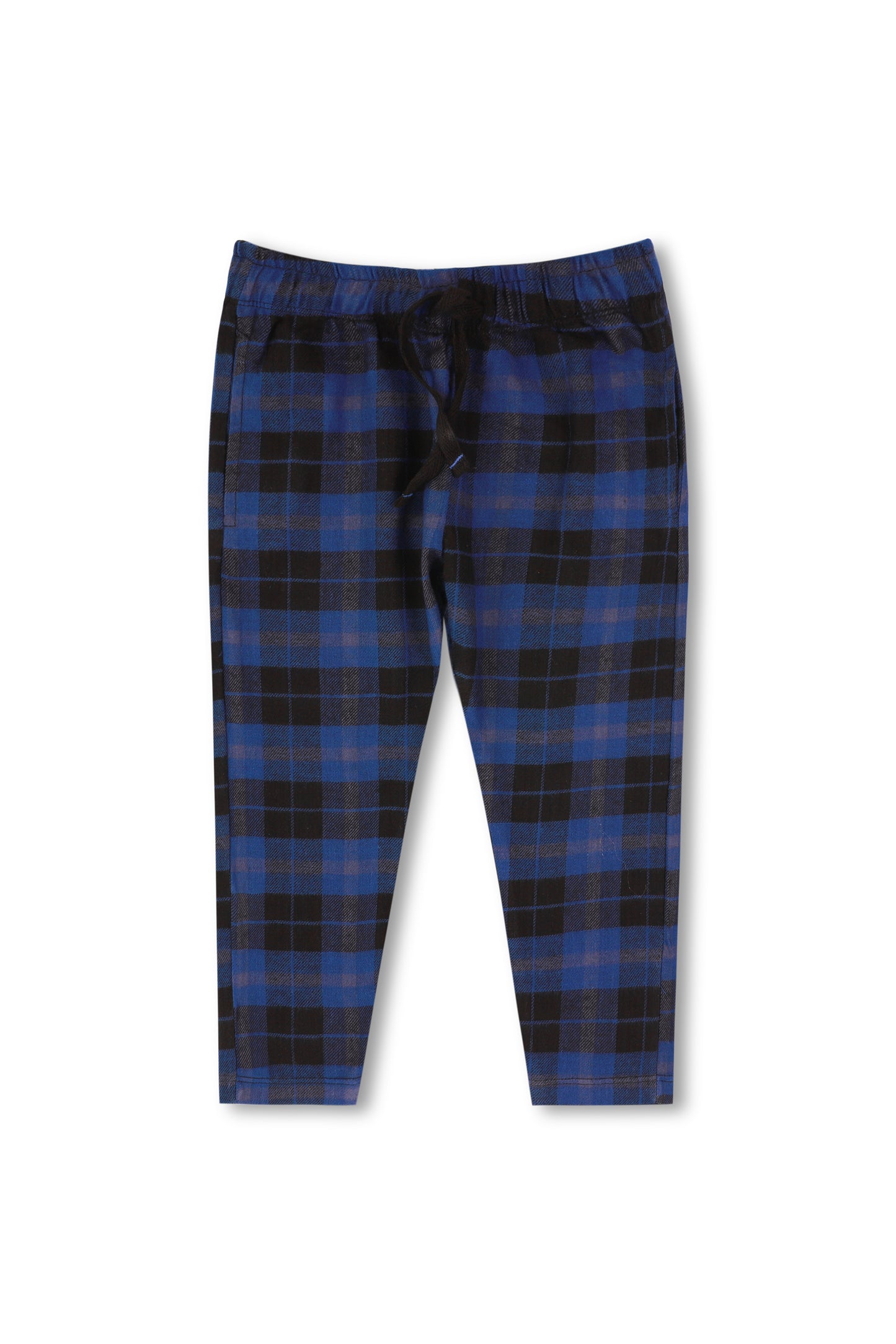 Boys Royal Blue Check Trousers