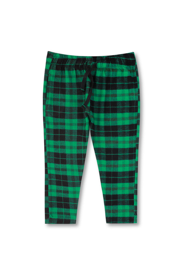 Unisex Flannel Green Trousers