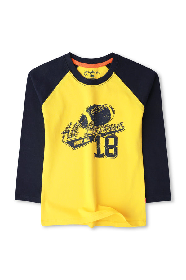 Boys All League Yellow T-shirt