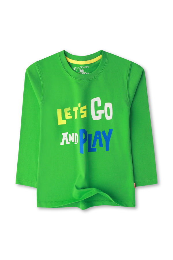 Boys Green Play T-shirt