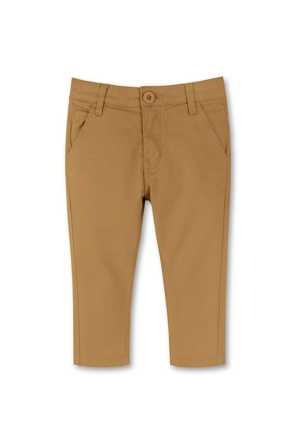 Boys Camel Twill Pants