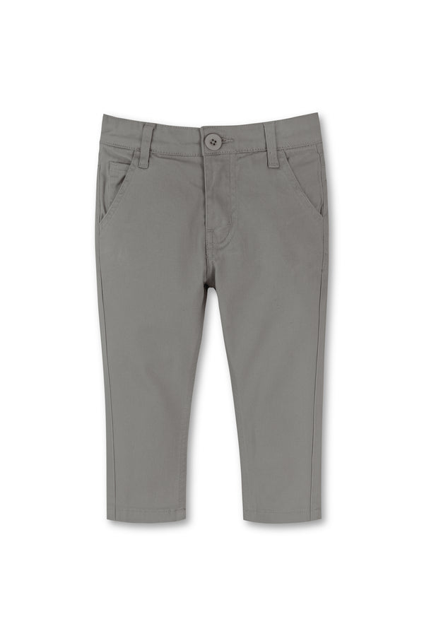 Boys Grey Twill Pants