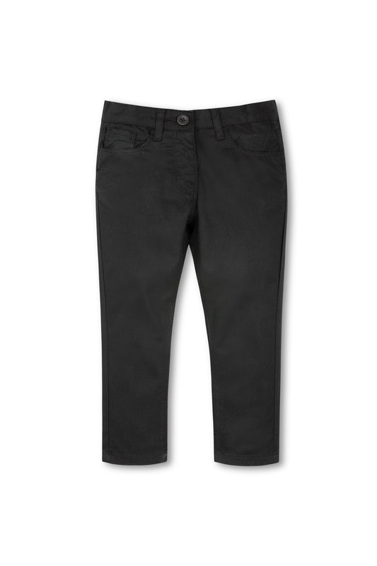 Girls Black Twill Pants