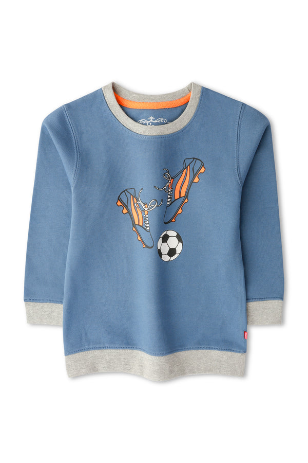 Boys Soccer Indigo Sweatshirt