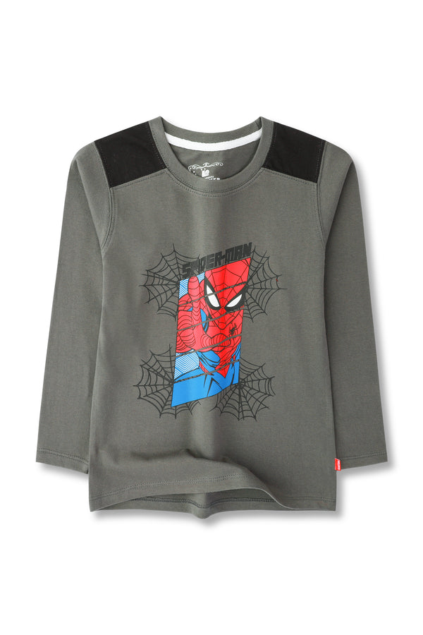 Boys Grey Spiderman T-shirt