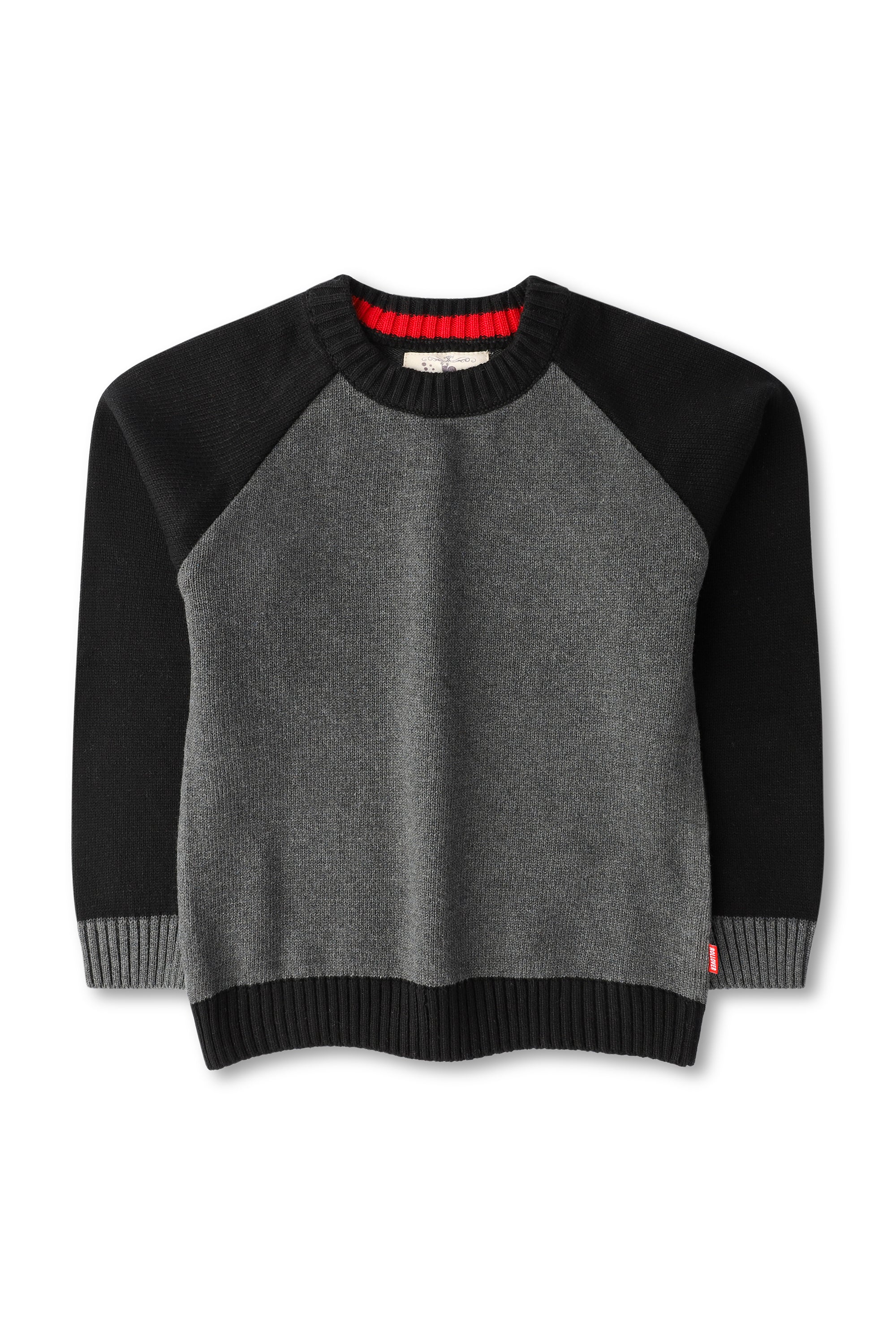 Boys Black & Grey Sweater