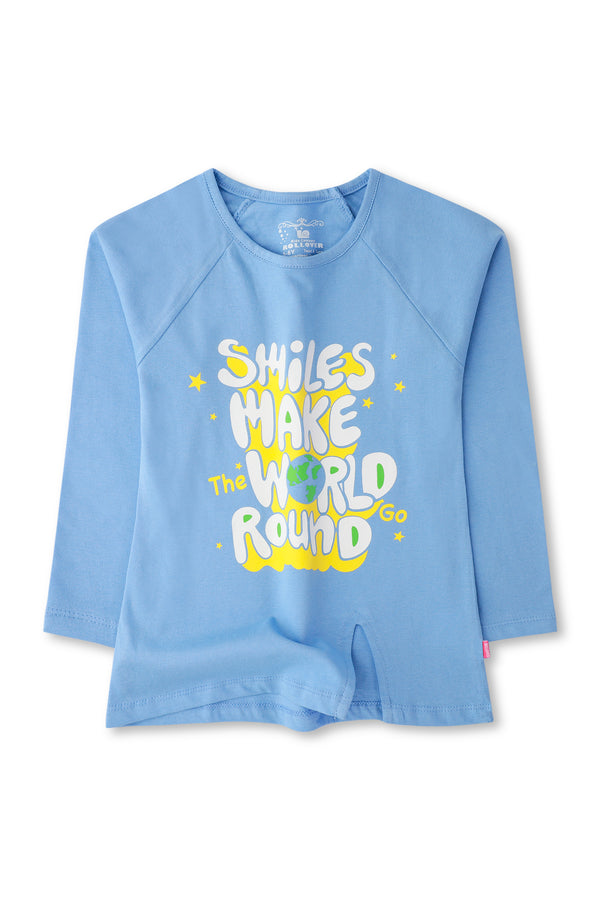 Girls Indigo Graphic T-shirt