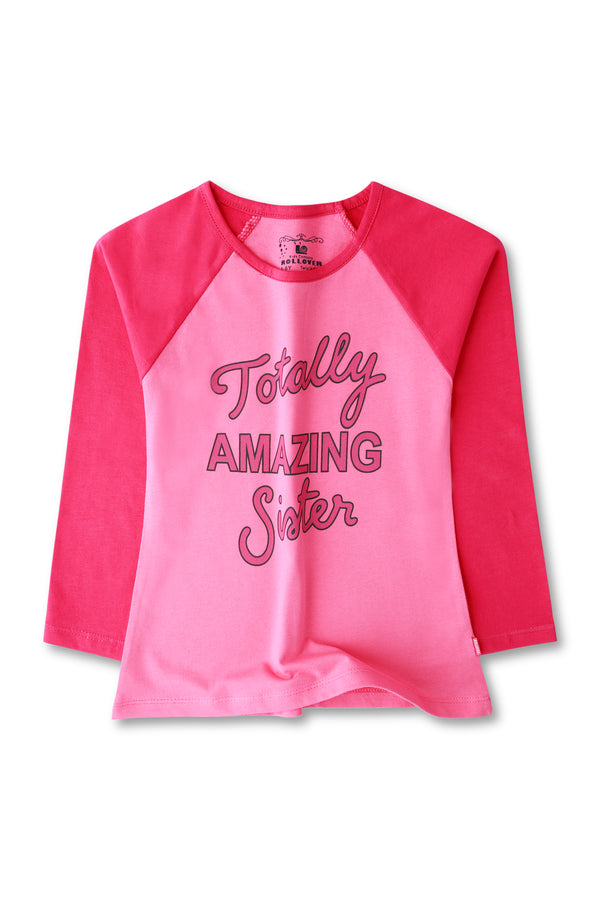 Girls Pink Graphic T-shirt